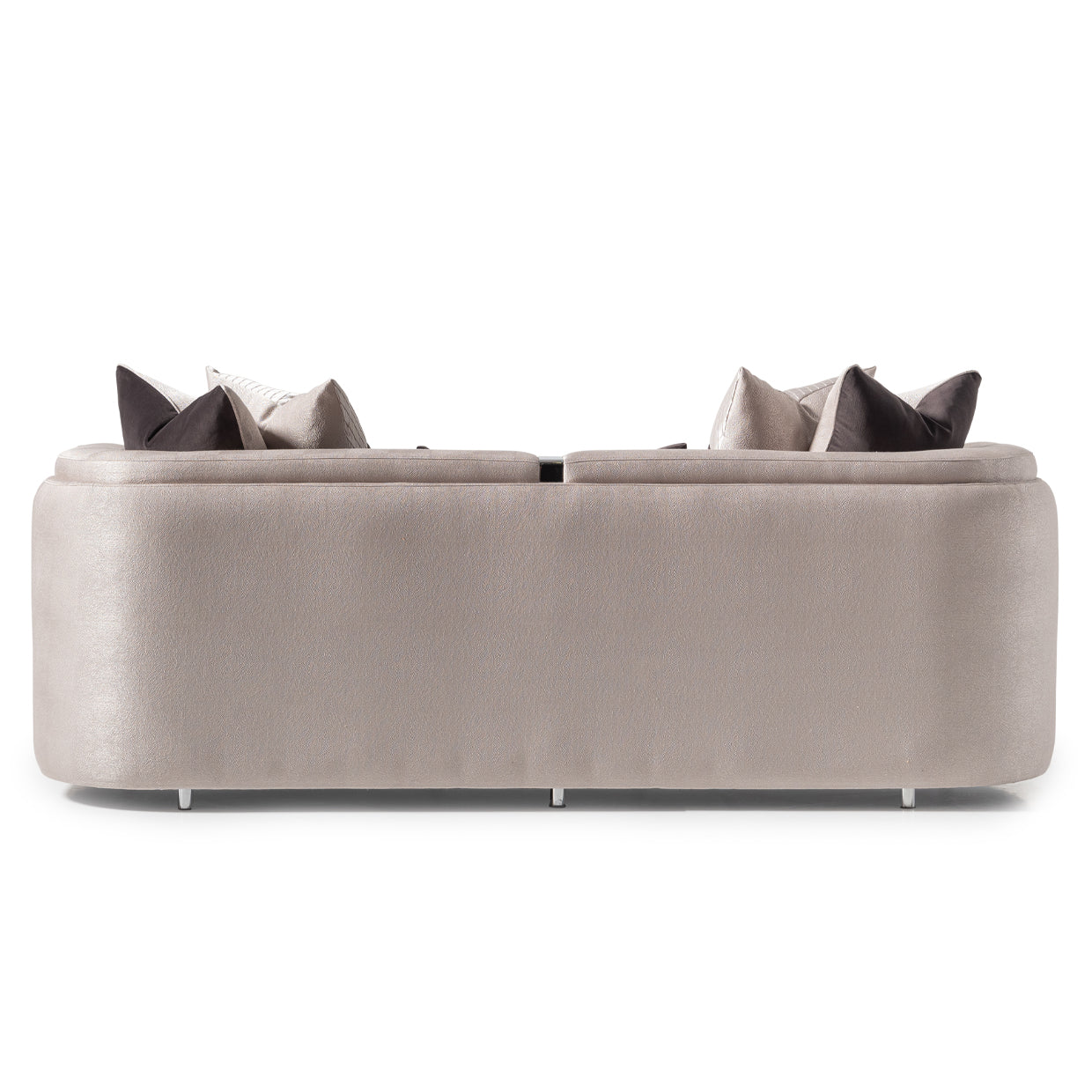 Carmela Sofa - Zinc/Silver