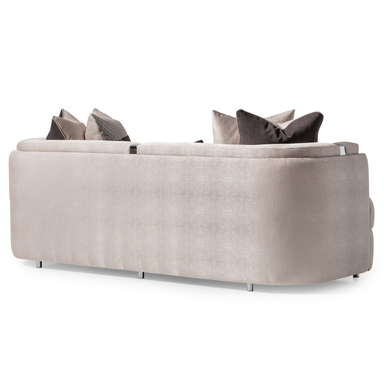 Carmela Sofa - Zinc/Silver
