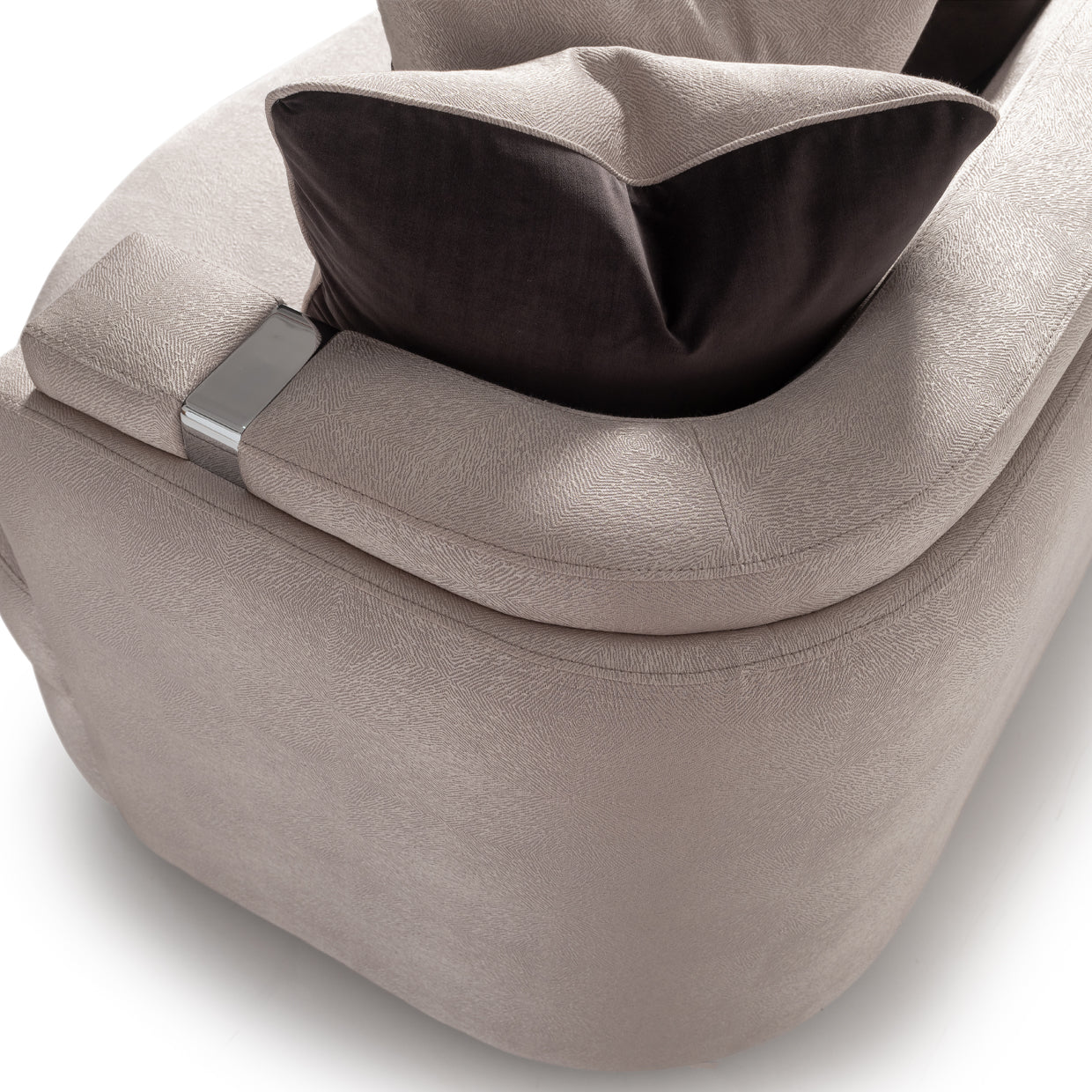 Carmela Sofa - Zinc/Silver