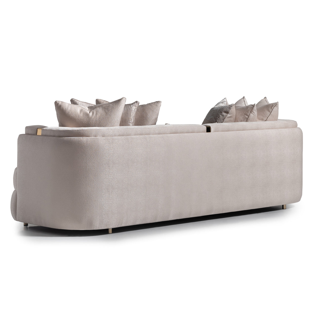 Carmela Mansion Sofa - Almond/Gold