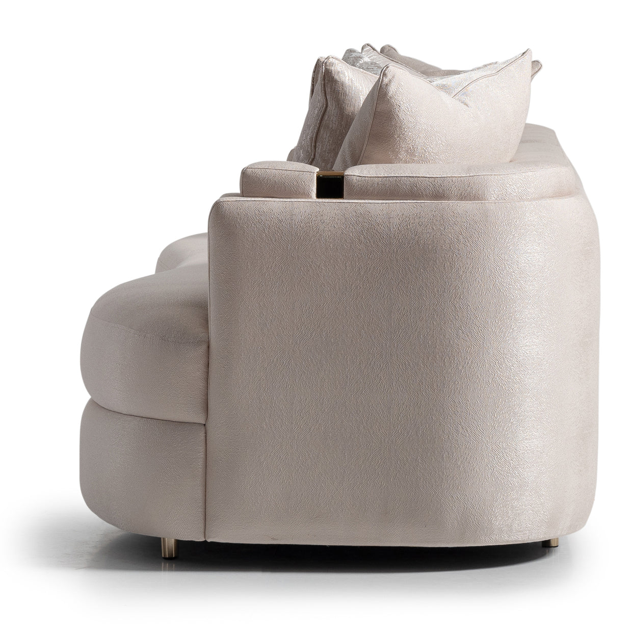 Carmela Mansion Sofa - Almond/Gold