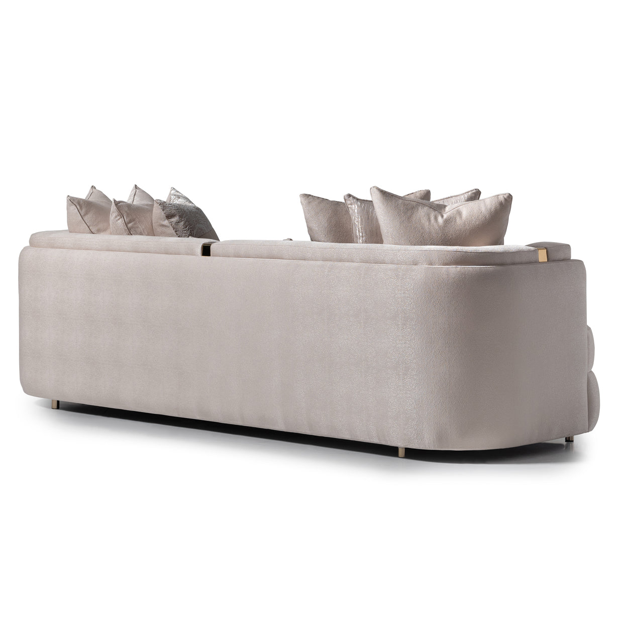 Carmela Mansion Sofa - Almond/Gold