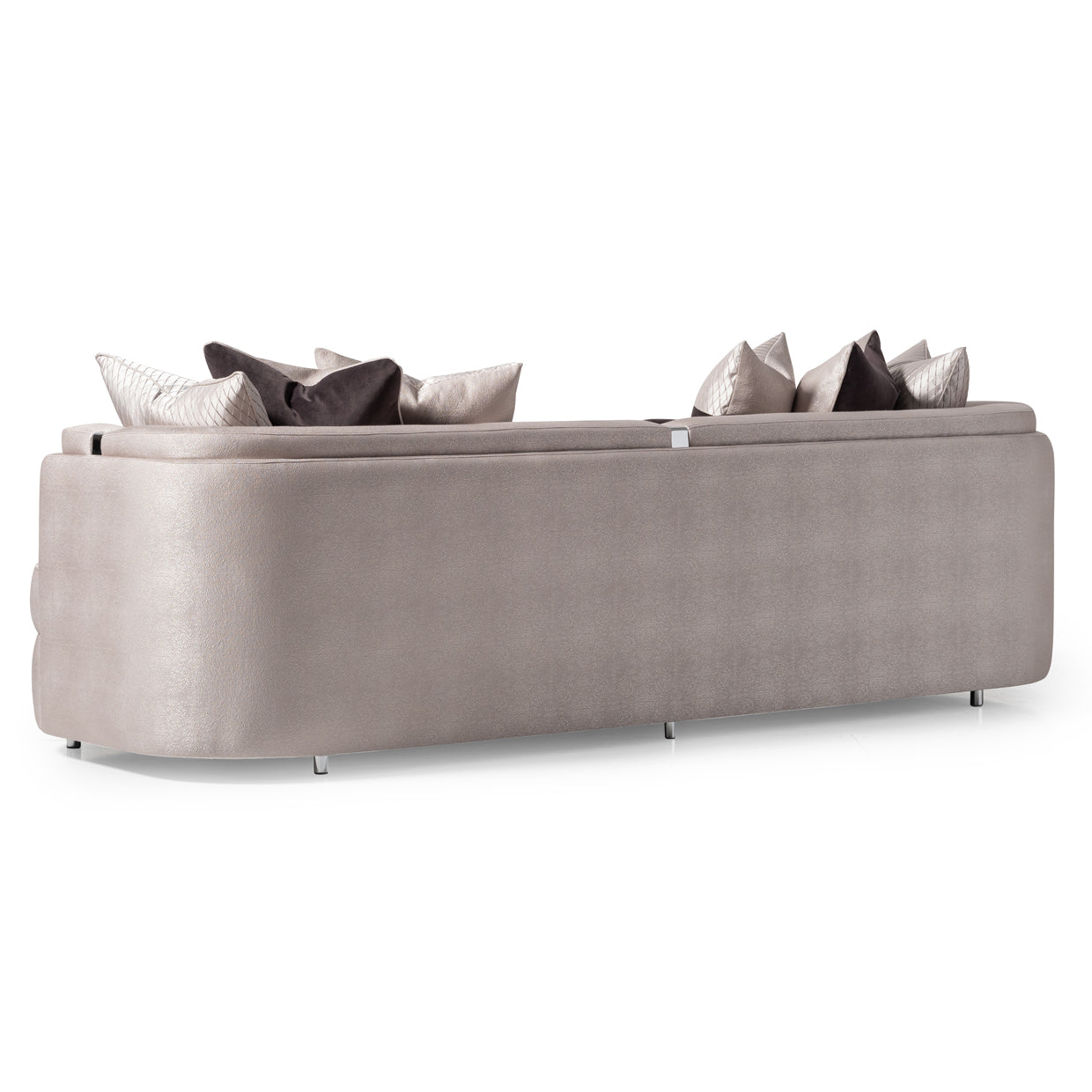Carmela Mansion Sofa - Zinc/Silver