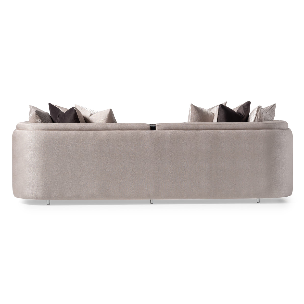 Carmela Mansion Sofa - Zinc/Silver