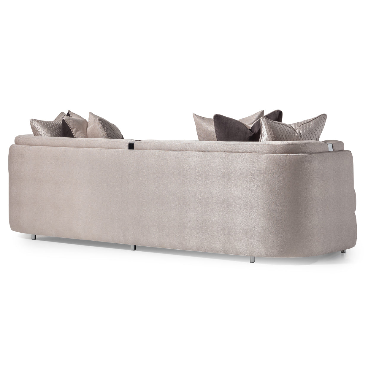 Carmela Mansion Sofa - Zinc/Silver