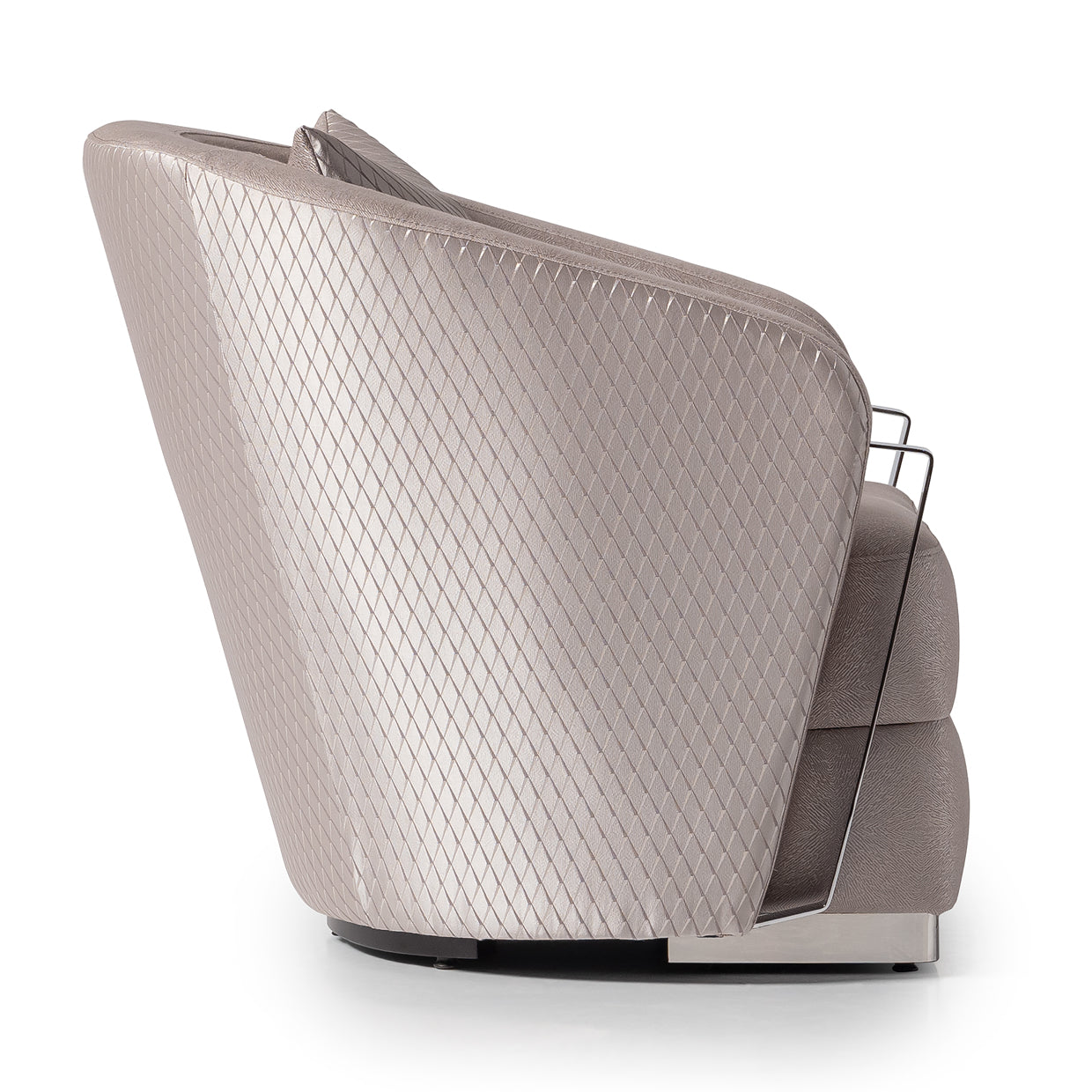 Carmela Accent Chair - Zinc/Silver