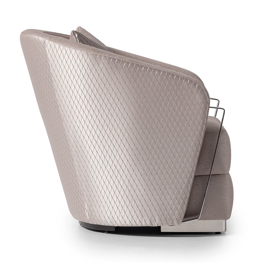 Carmela Accent Chair - Zinc/Silver