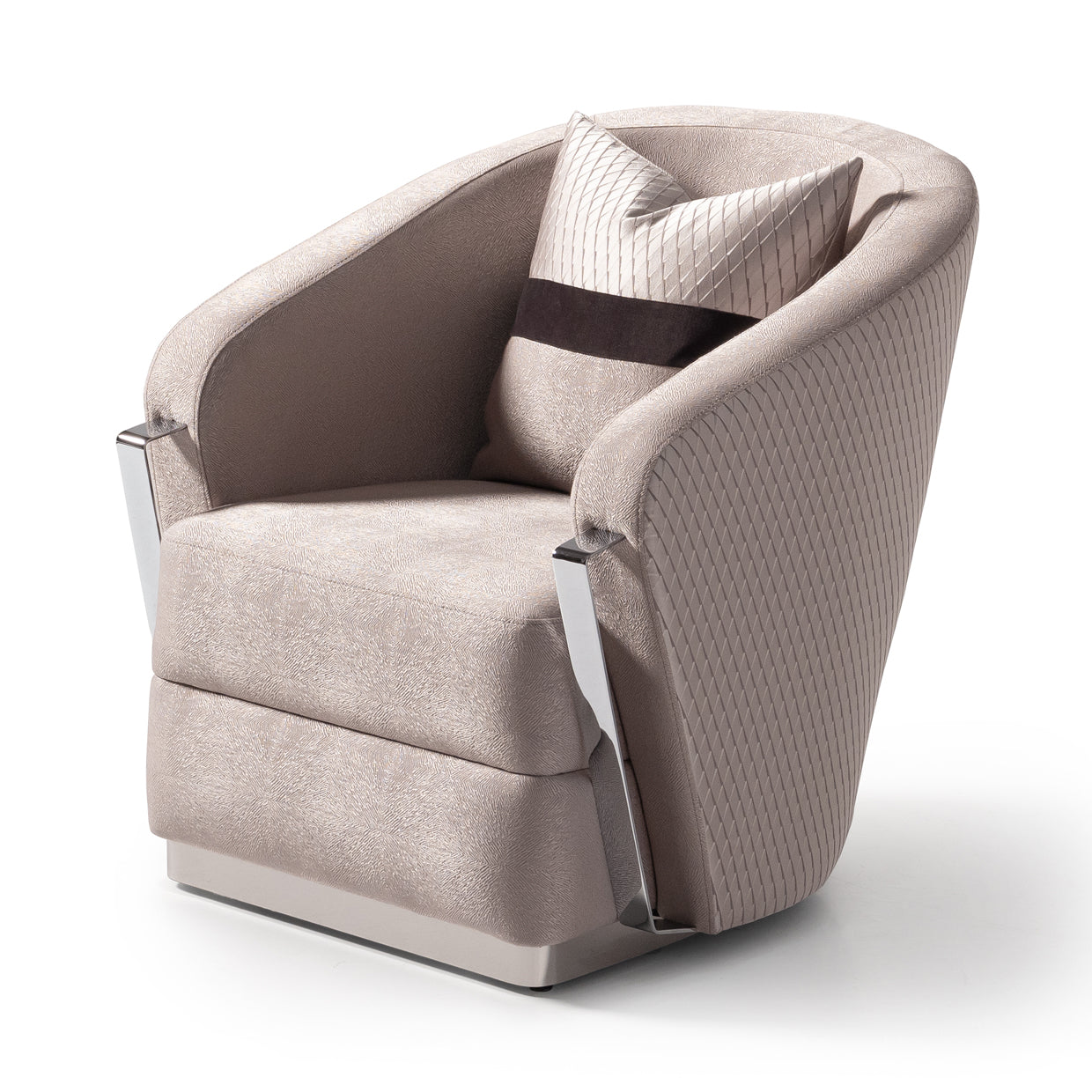 Carmela Accent Chair - Zinc/Silver