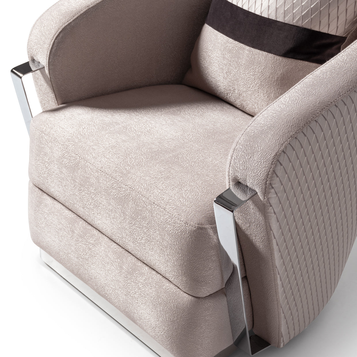 Carmela Accent Chair - Zinc/Silver