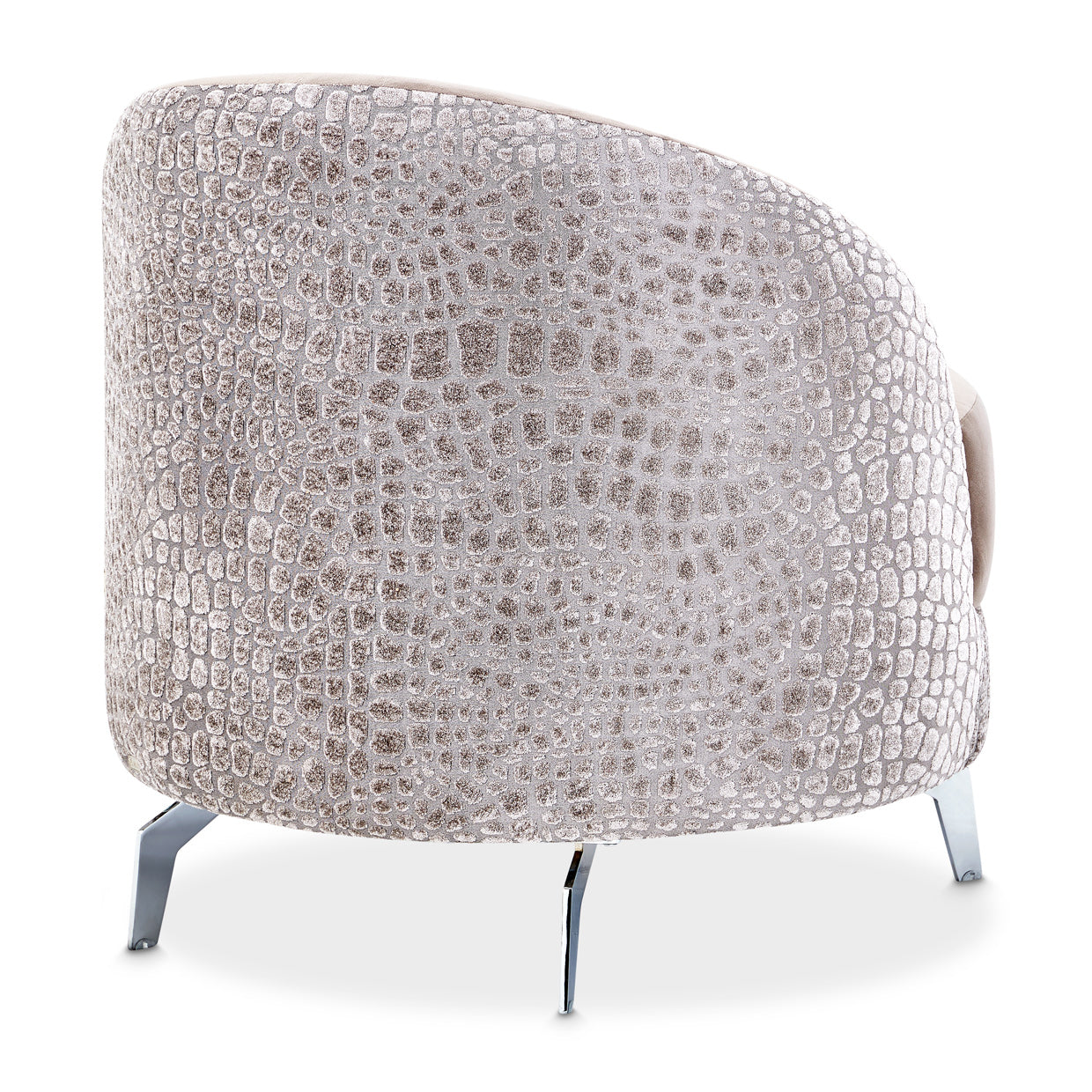 Dion Accent Chair - Stone/Silver