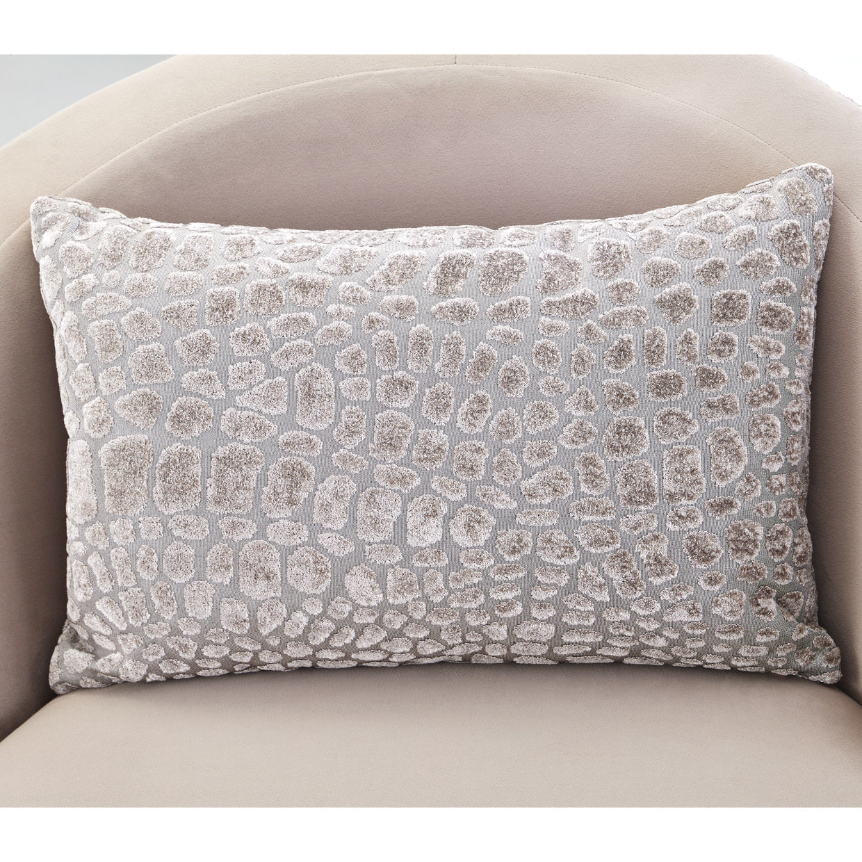 Dion Accent Chair - Stone/Silver