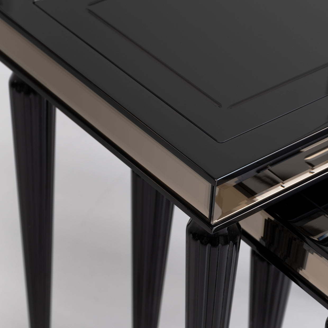 La Francaise Nesting Tables, Set of 3 - Black Ice