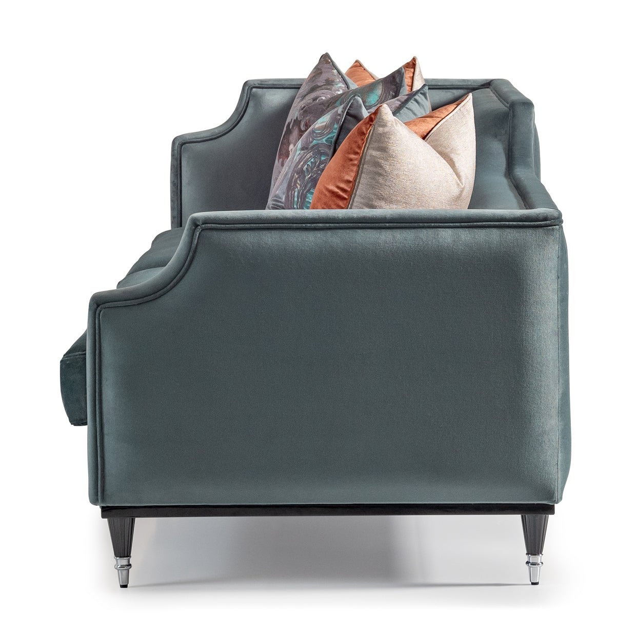 La Francaise Mansion Sofa - Azure/Black