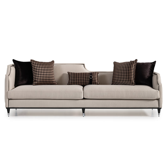 La Francaise Mansion Sofa - Cafe/Black