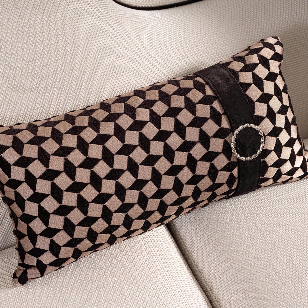 La Francaise Mansion Sofa - Cafe/Black