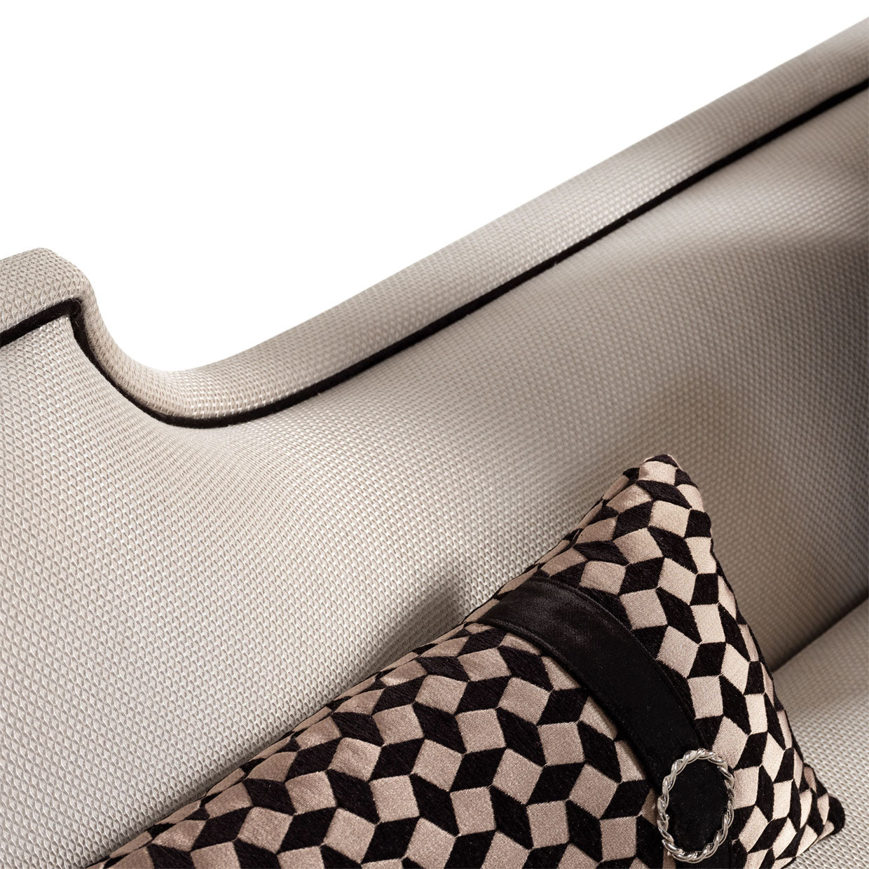 La Francaise Mansion Sofa - Cafe/Black