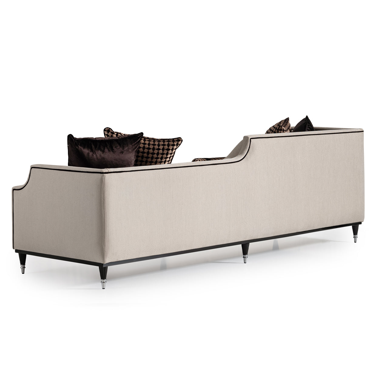 La Francaise Mansion Sofa - Cafe/Black