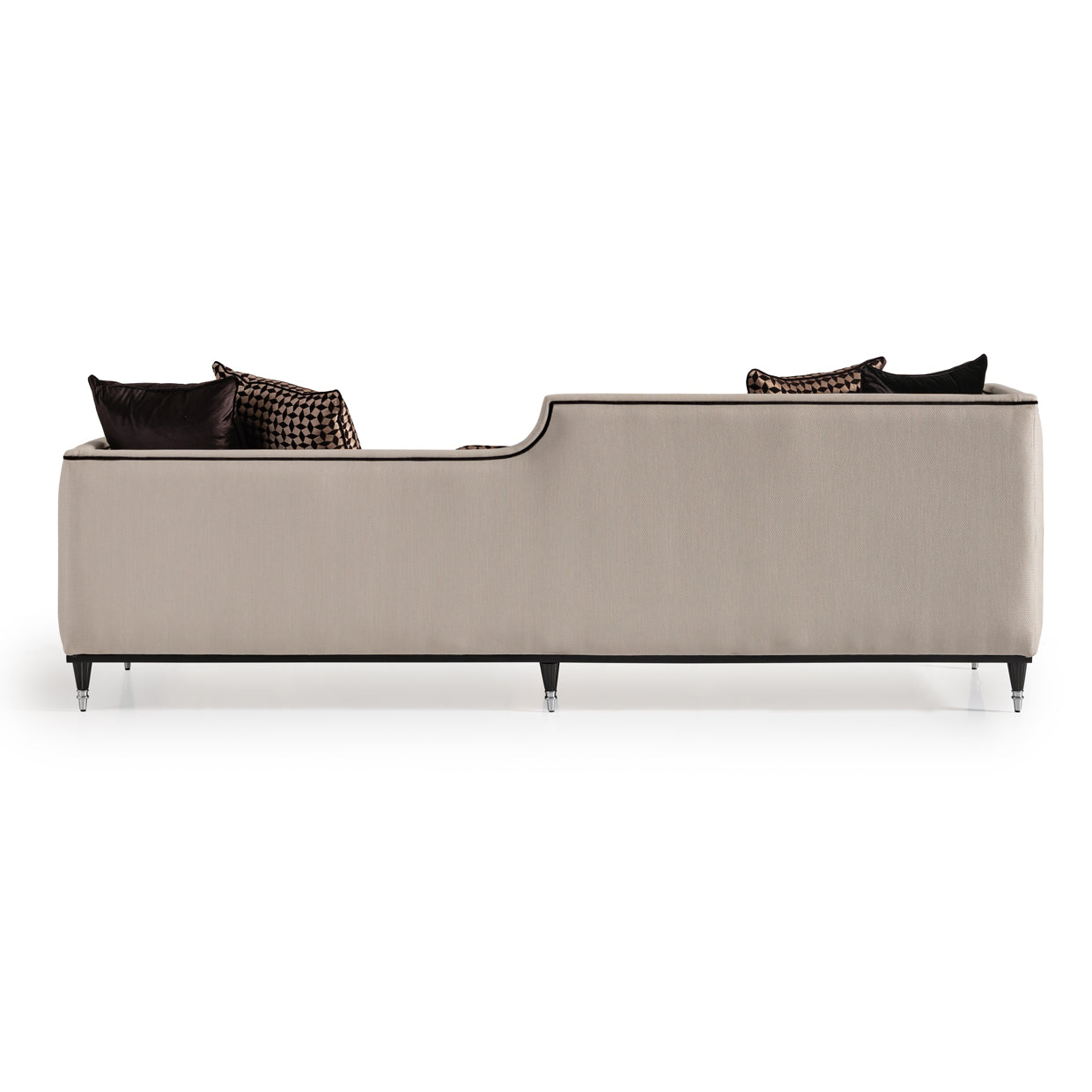 La Francaise Mansion Sofa - Cafe/Black