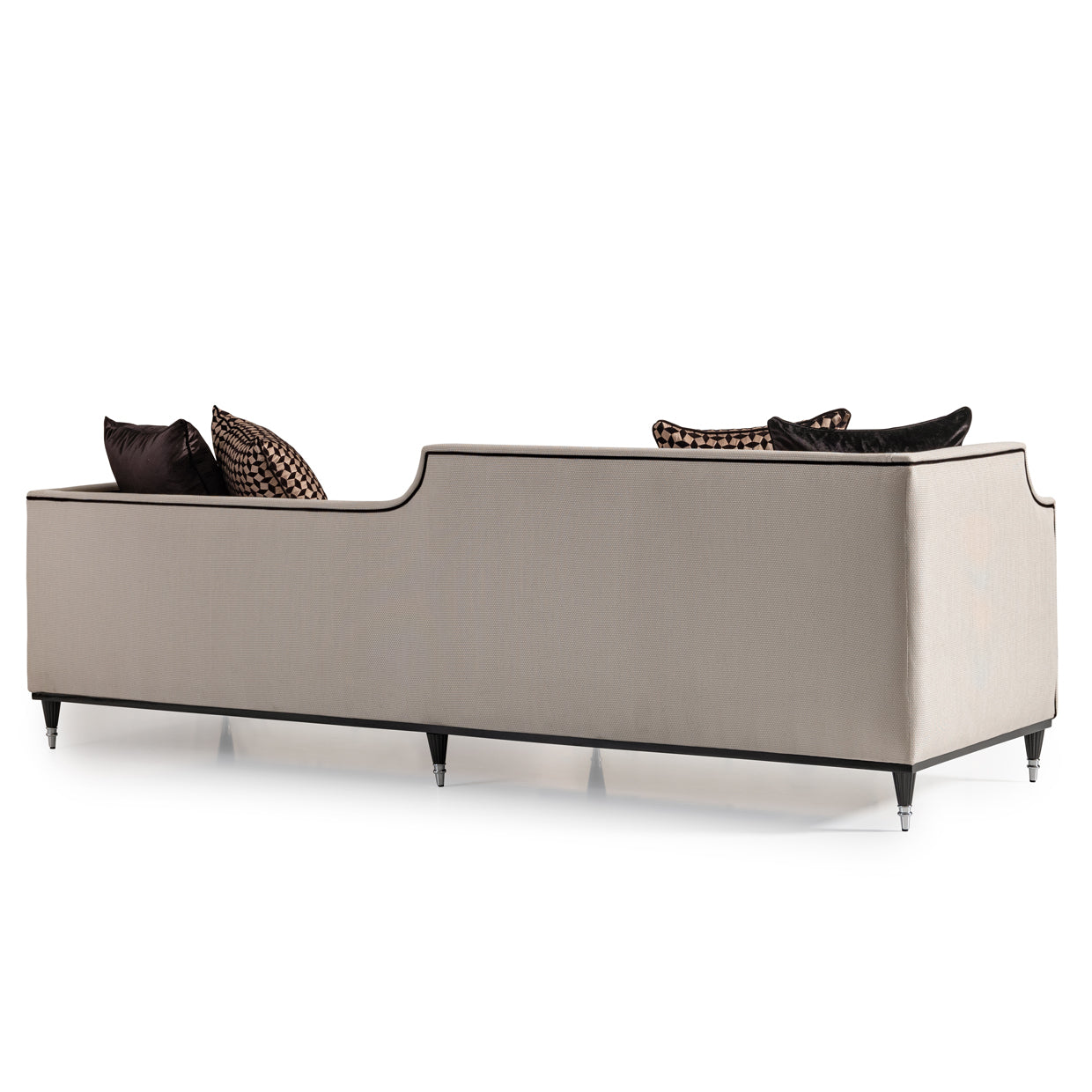La Francaise Mansion Sofa - Cafe/Black