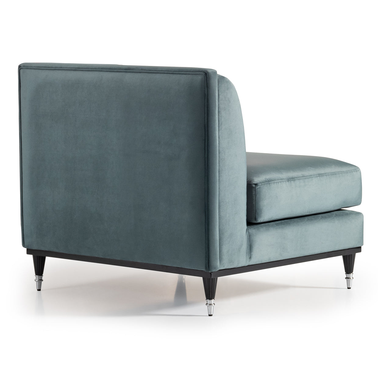 La Francaise Slipper Chair - Azure/Black
