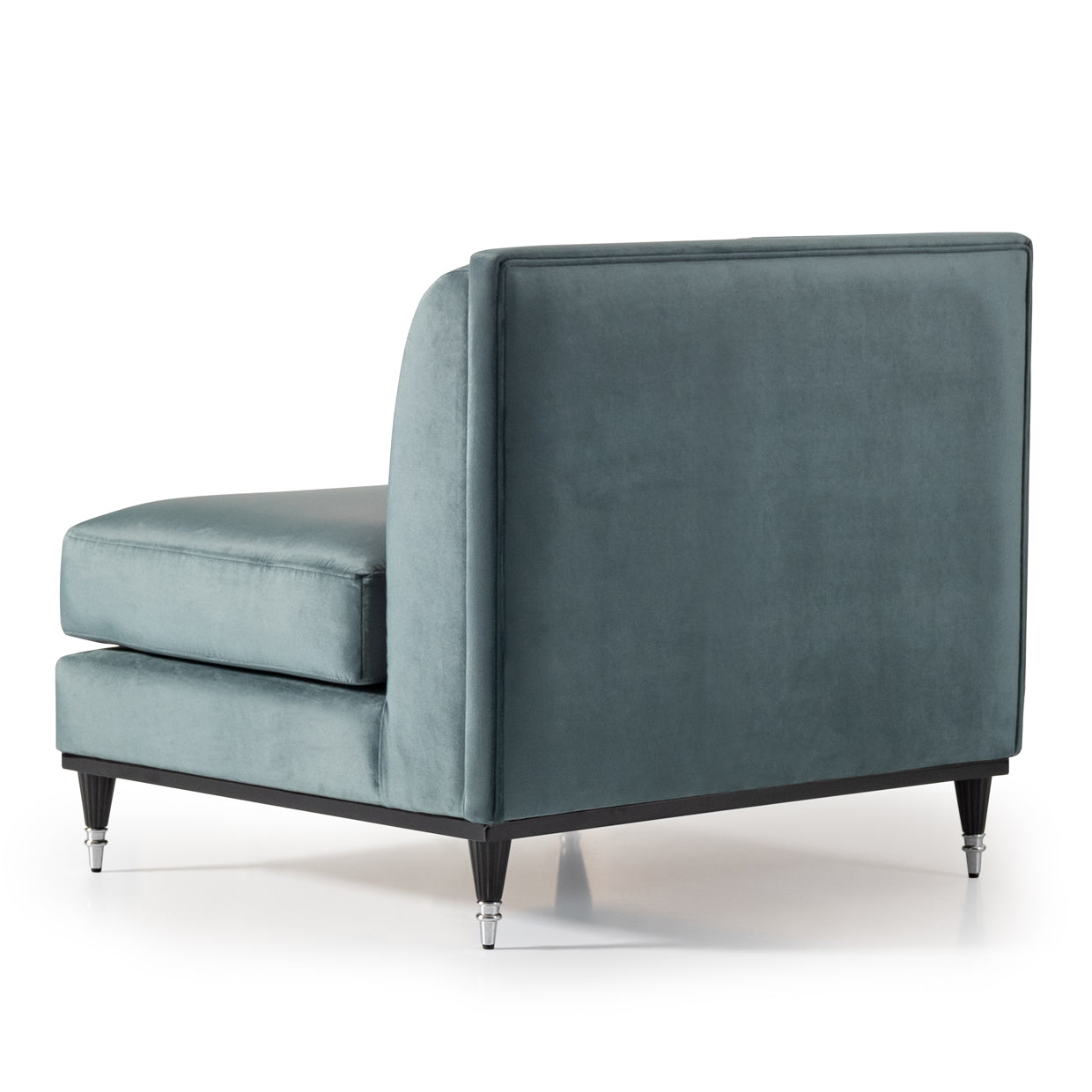 La Francaise Slipper Chair - Azure/Black