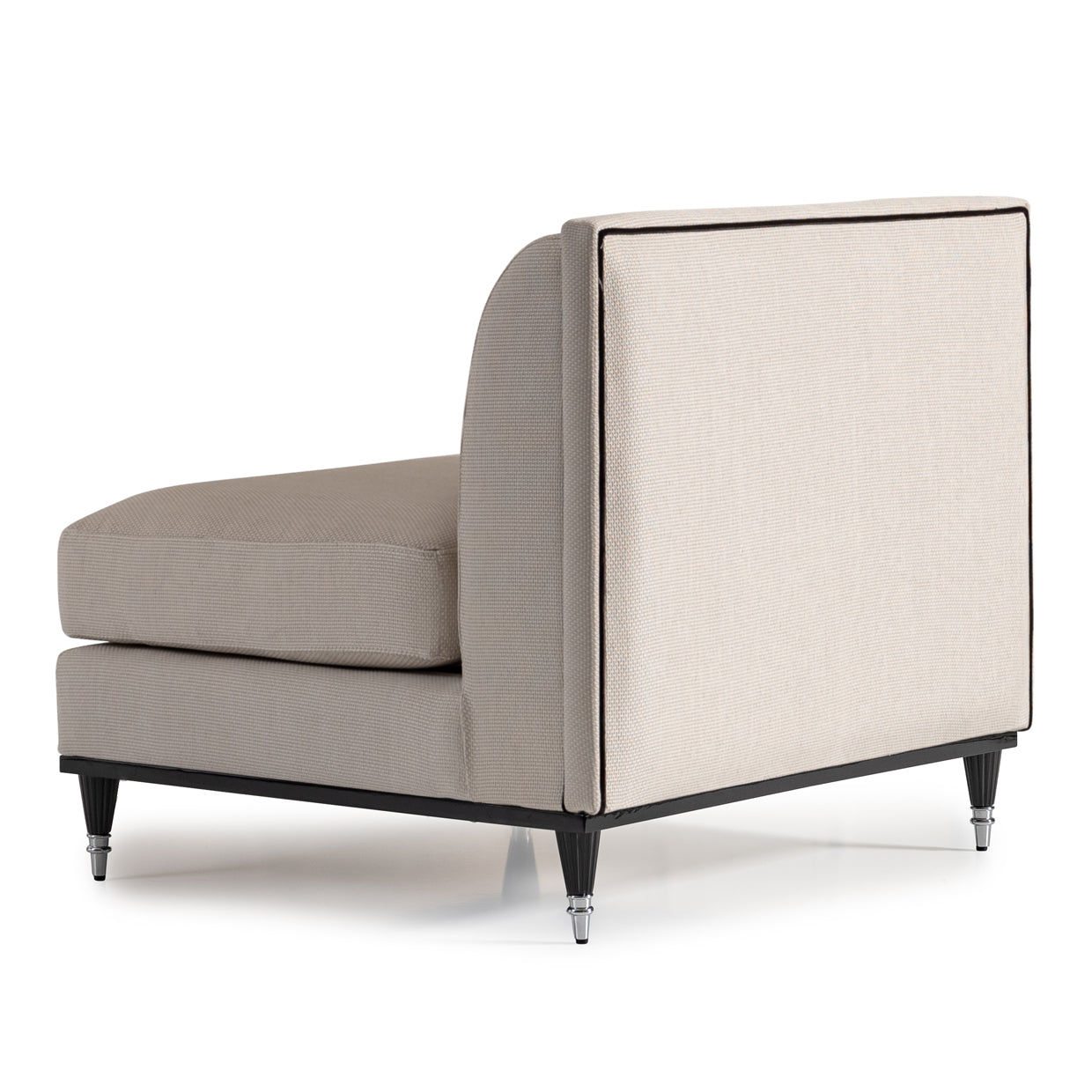La Francaise Slipper Chair - Cafe au Lait/Black
