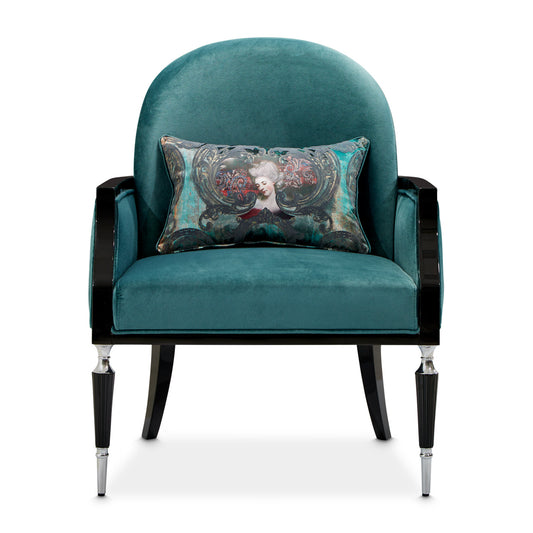 La Francaise Accent Chair - Azure/Black