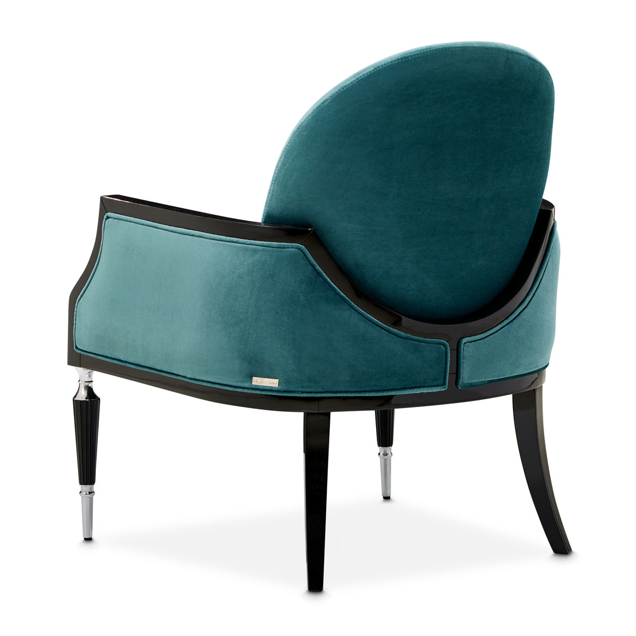 La Francaise Accent Chair - Azure/Black