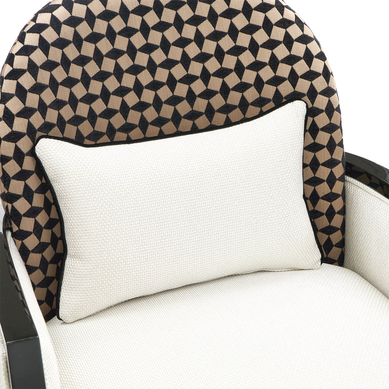 La Francaise Accent Chair - Cafe au Lait/Black