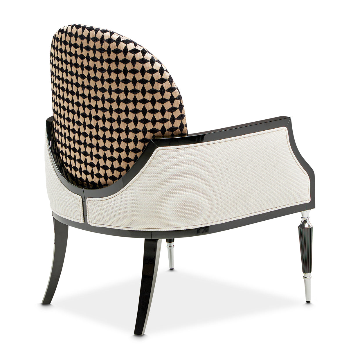La Francaise Accent Chair - Cafe au Lait/Black