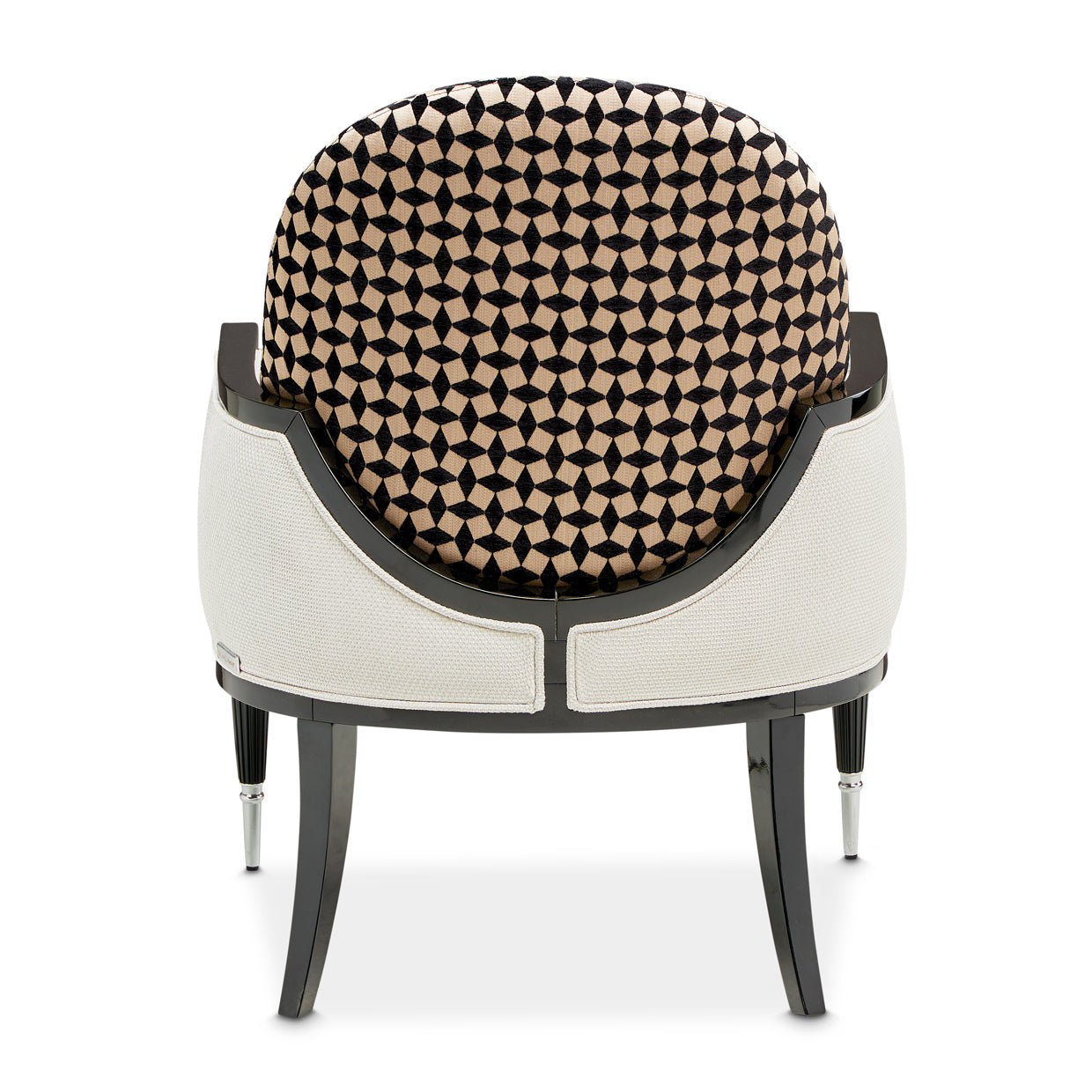 La Francaise Accent Chair - Cafe au Lait/Black