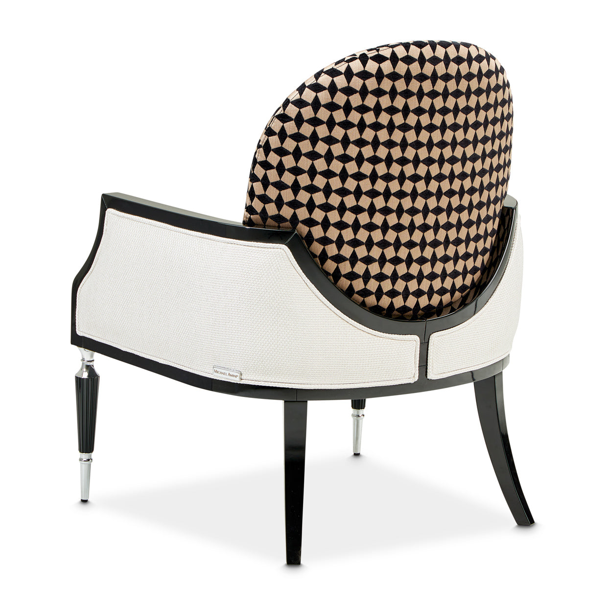 La Francaise Accent Chair - Cafe au Lait/Black