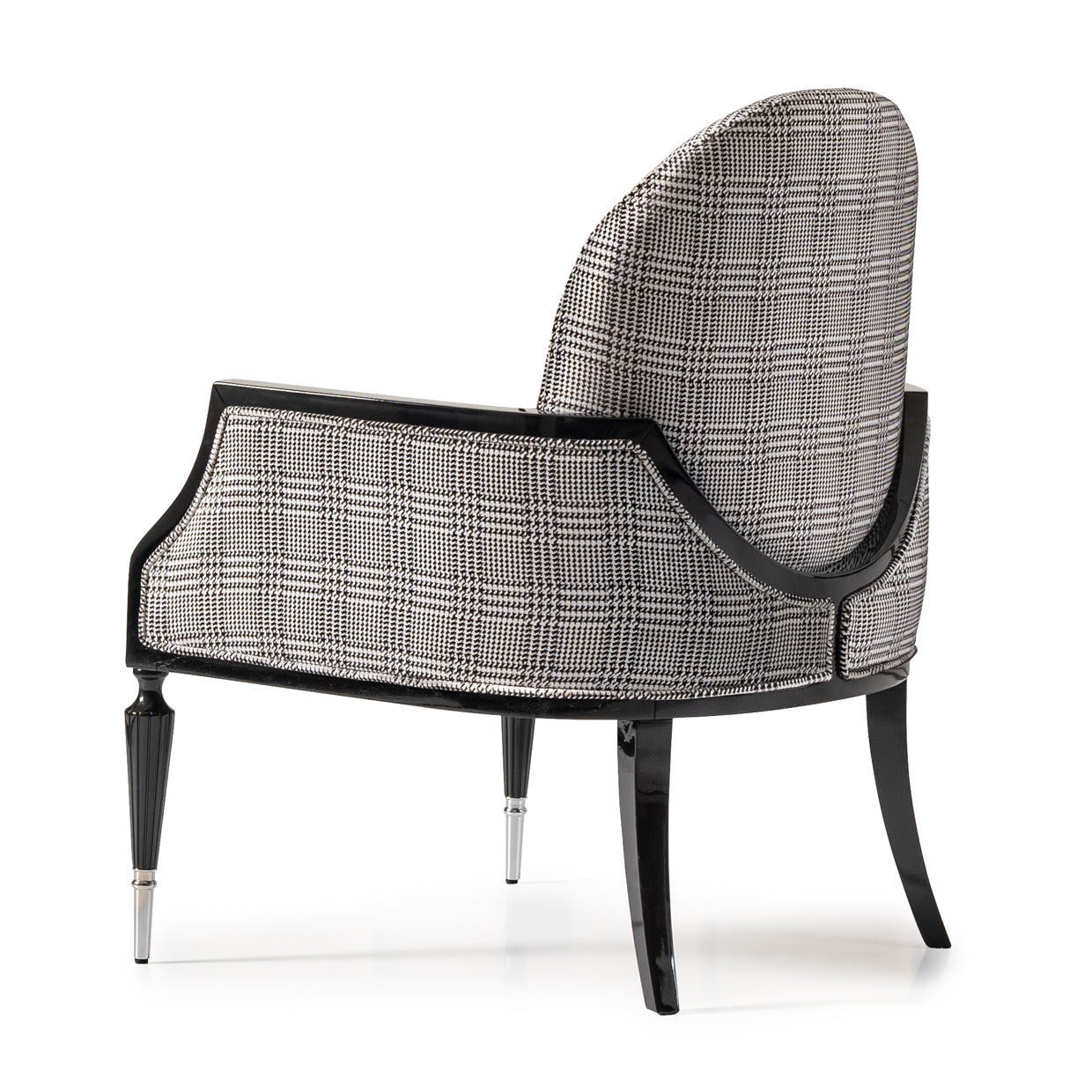 La Francaise Accent Chair - Domino/Black