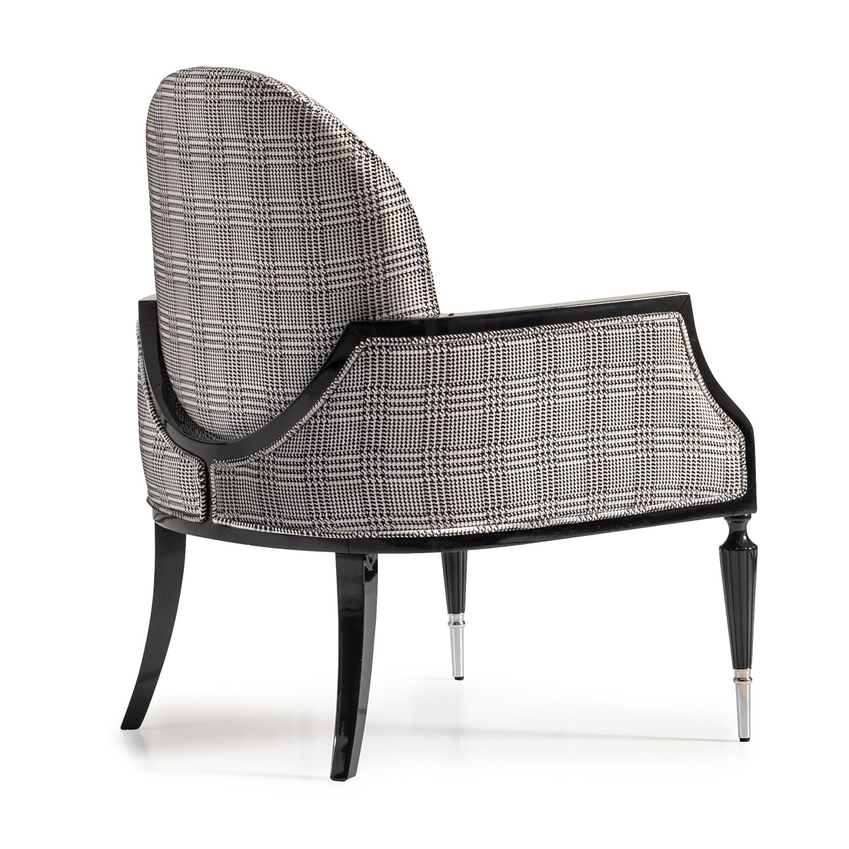 La Francaise Accent Chair - Domino/Black