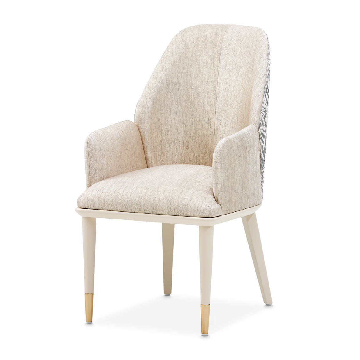 Lisbon Dining Arm Chair - Opal/Matte Cream