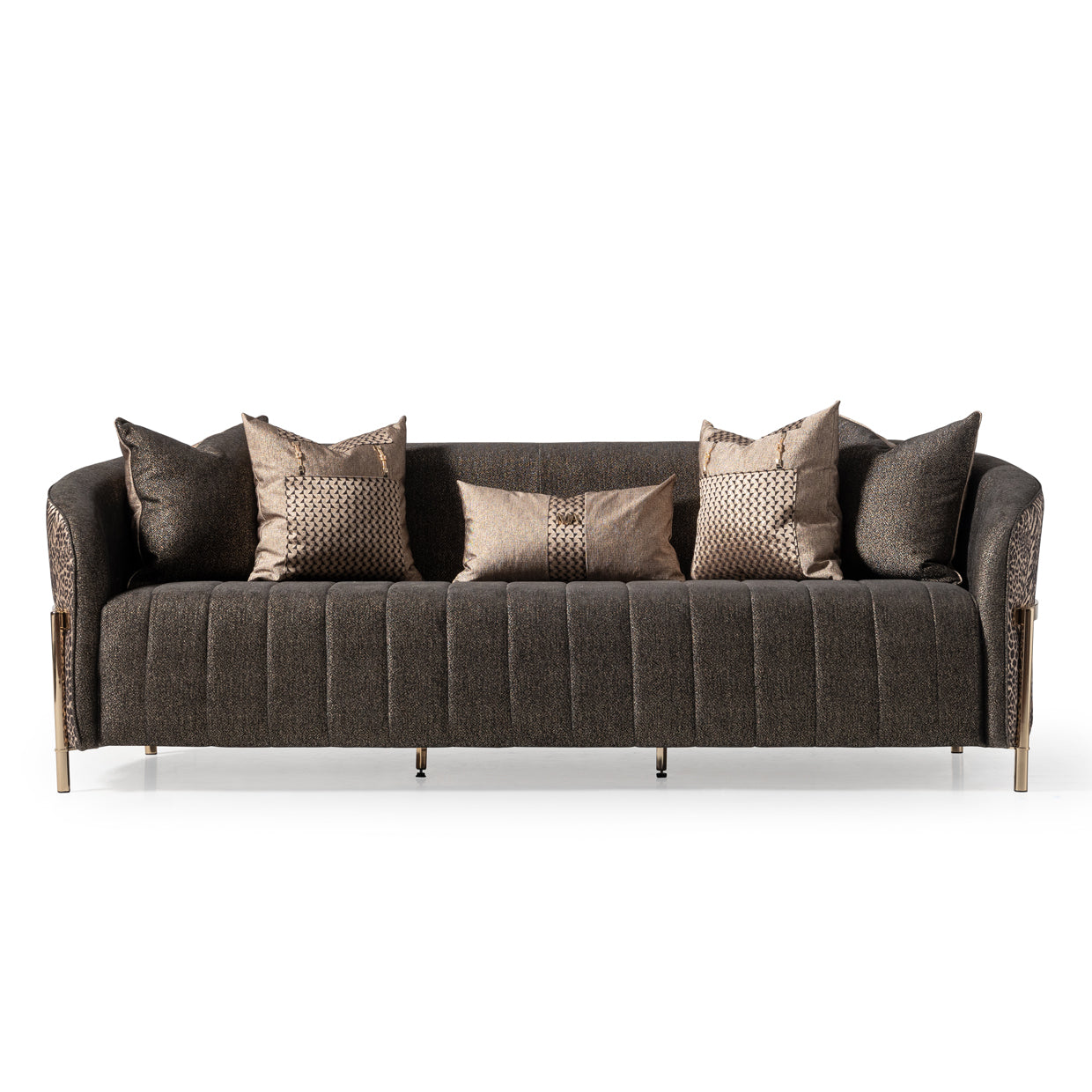 Lisbon Sofa - Onyx/Gold