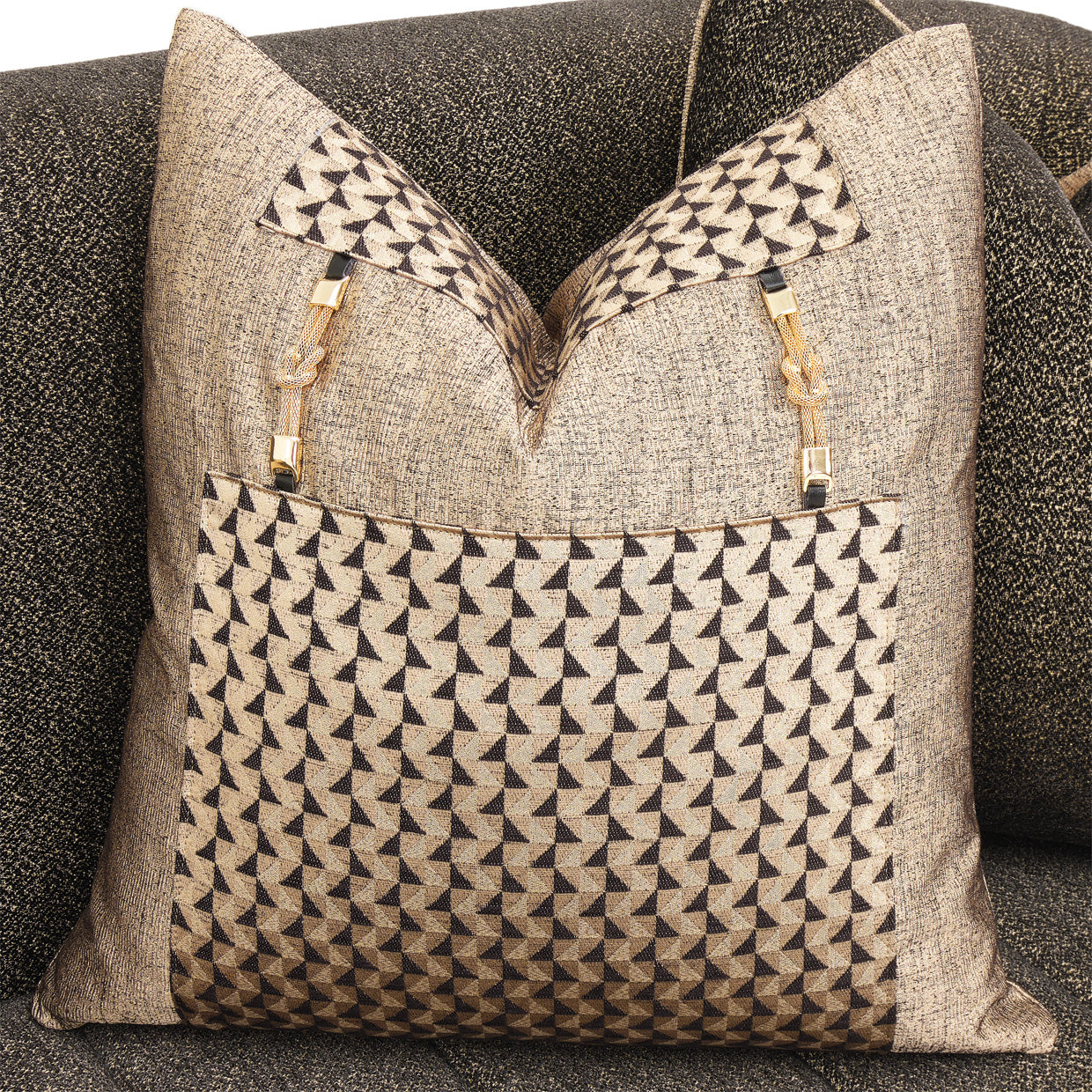 Lisbon Sofa - Onyx/Gold