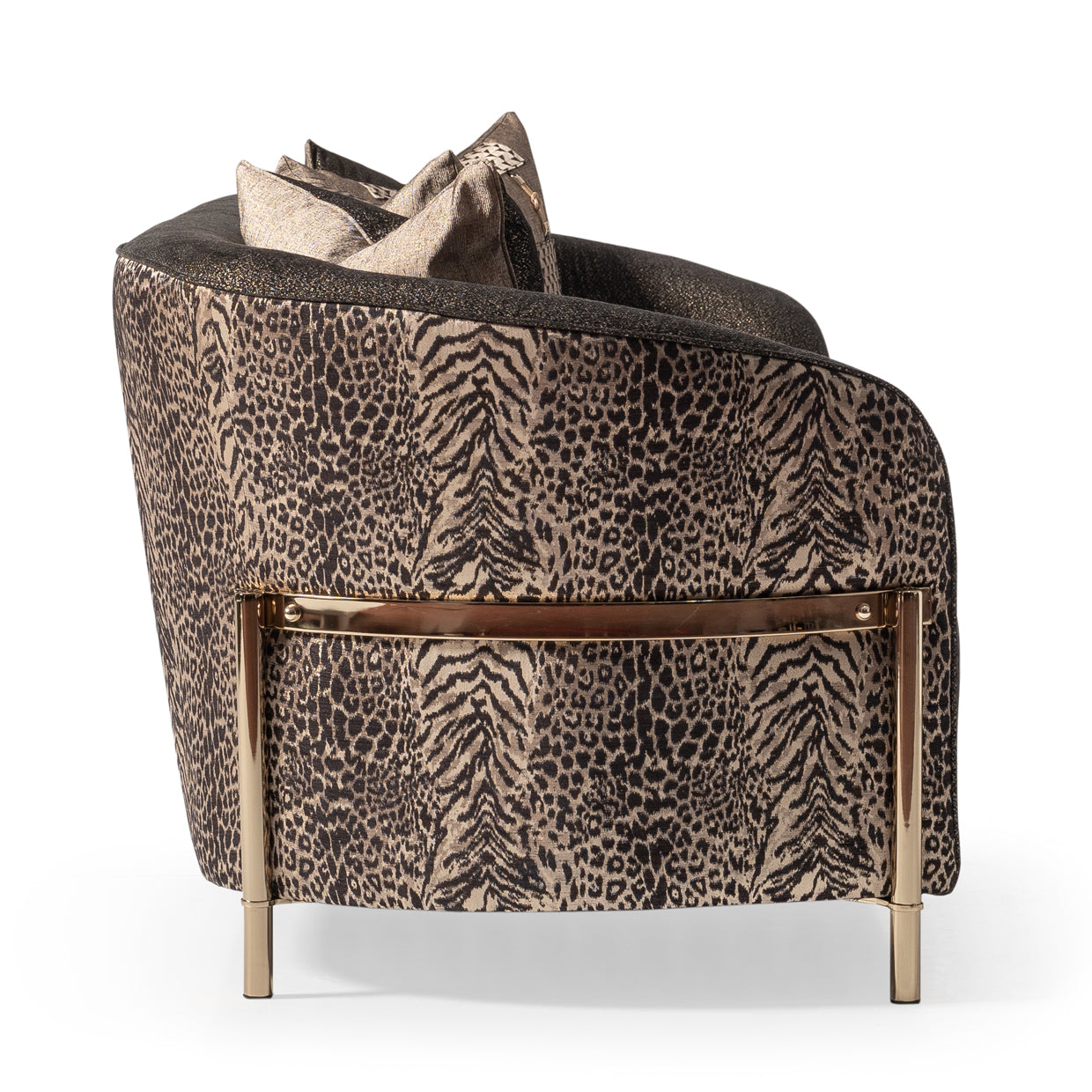 Lisbon Sofa - Onyx/Gold