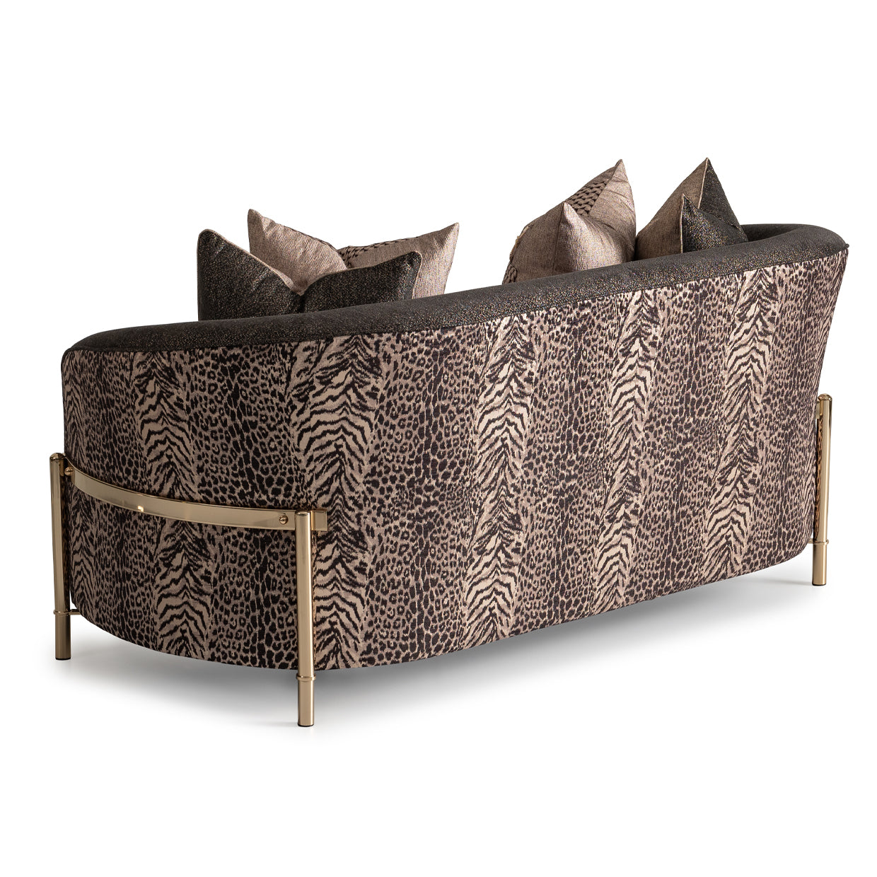 Lisbon Loveseat - Onyx/Gold