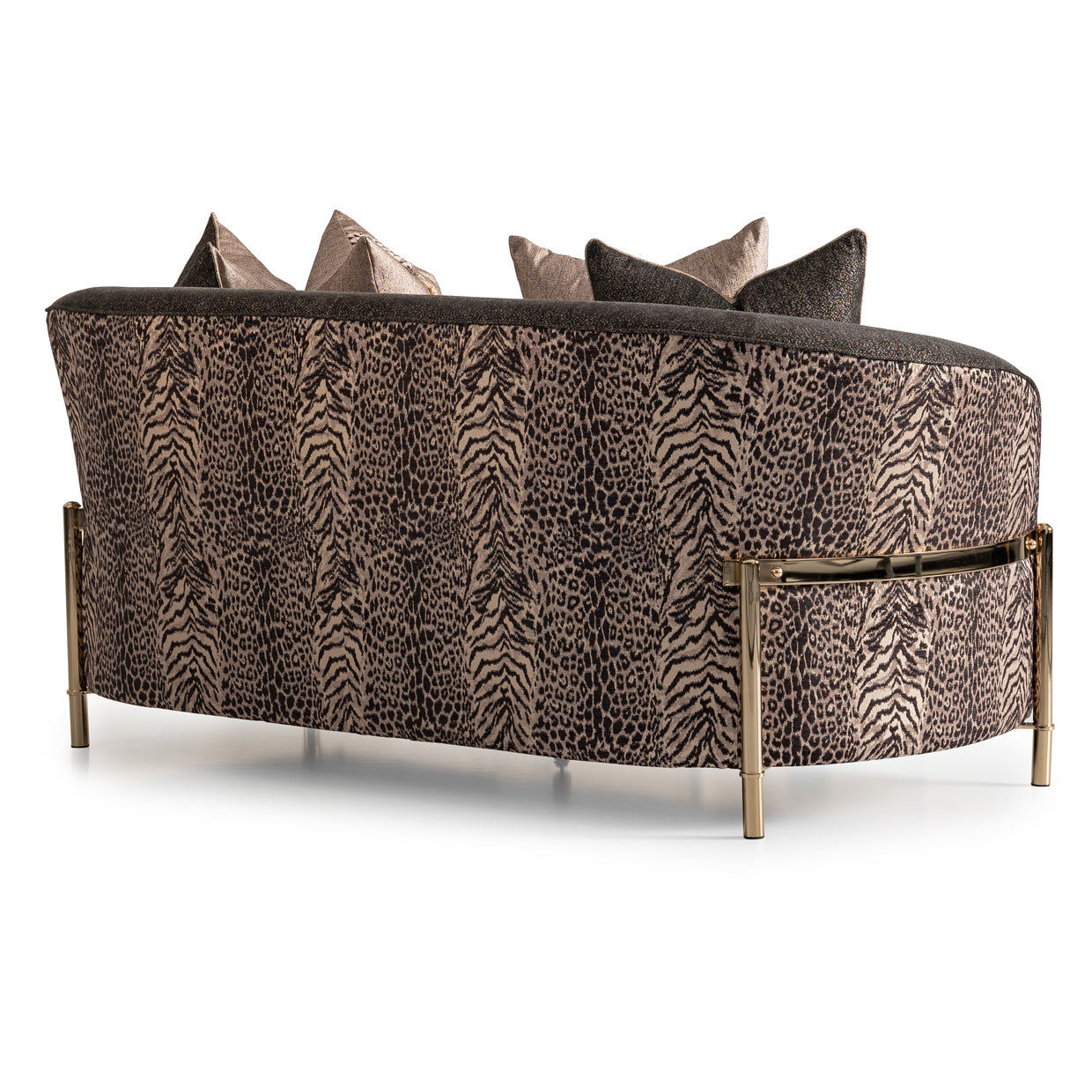 Lisbon Loveseat - Onyx/Gold