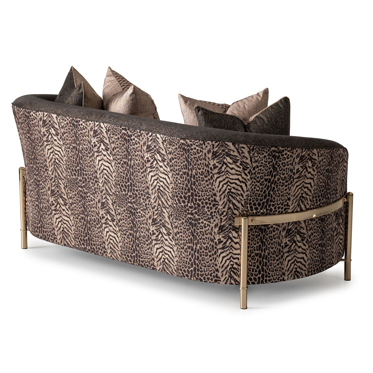Lisbon Loveseat - Onyx/Gold