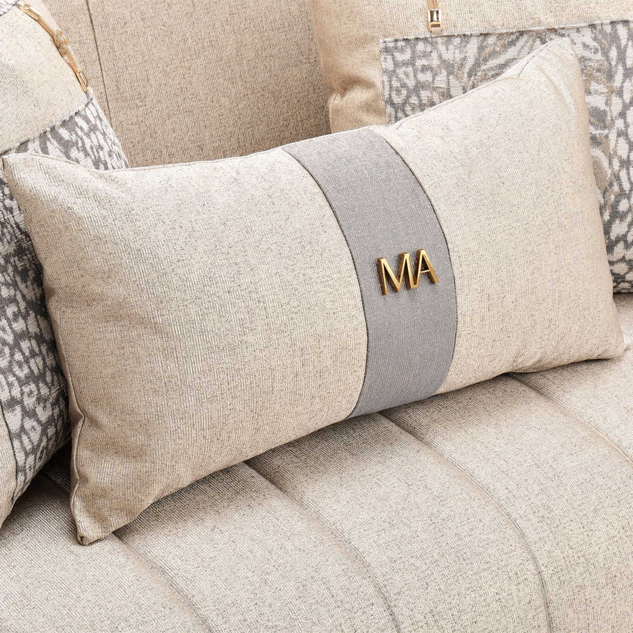 Lisbon Loveseat - Opal/Gold