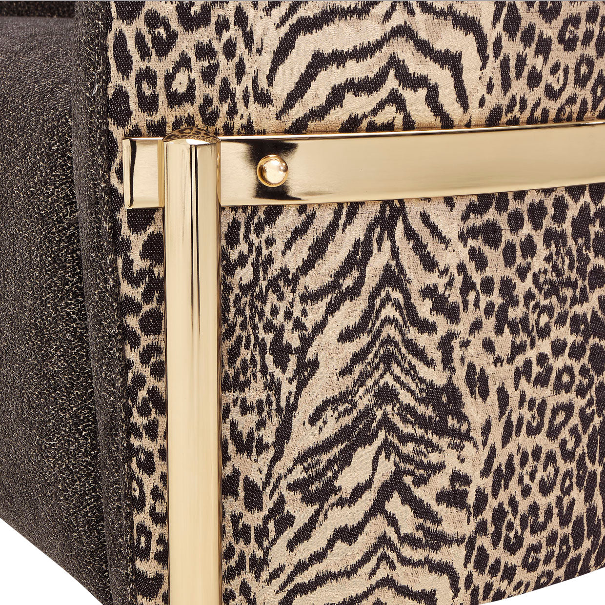 Lisbon Accent Chair - Onyx/Gold