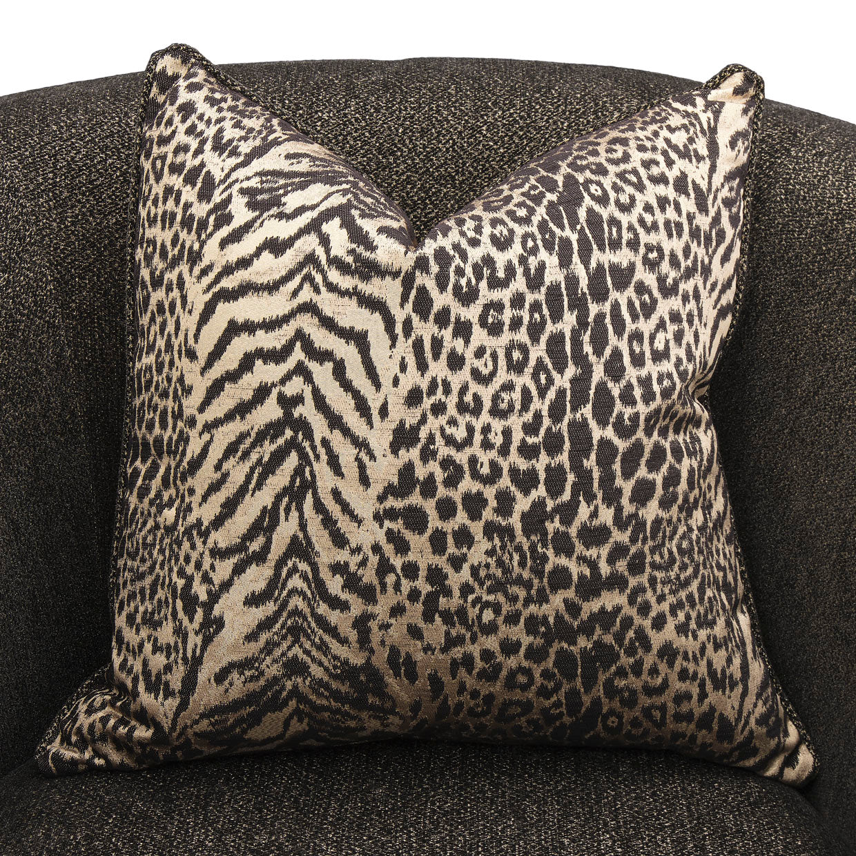 Lisbon Accent Chair - Onyx/Gold