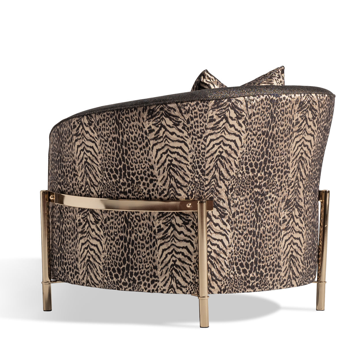 Lisbon Accent Chair - Onyx/Gold