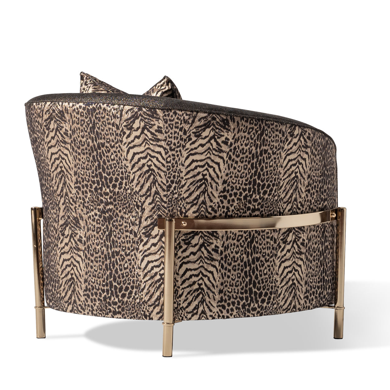 Lisbon Accent Chair - Onyx/Gold