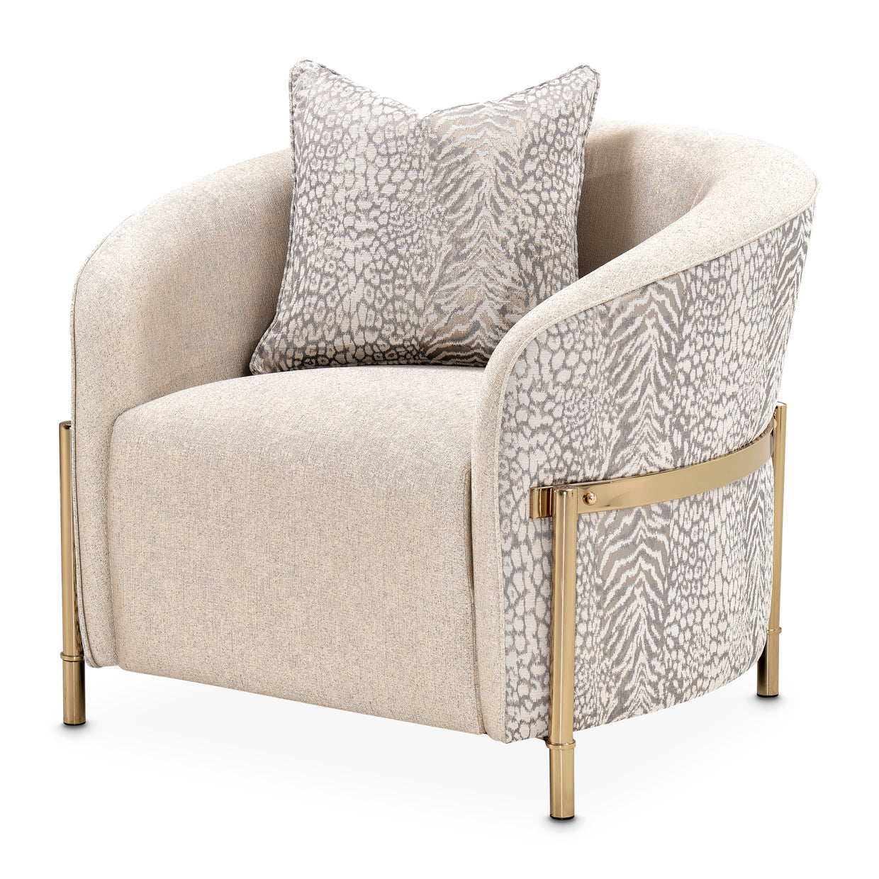 Lisbon Accent Chair - Opal/Gold