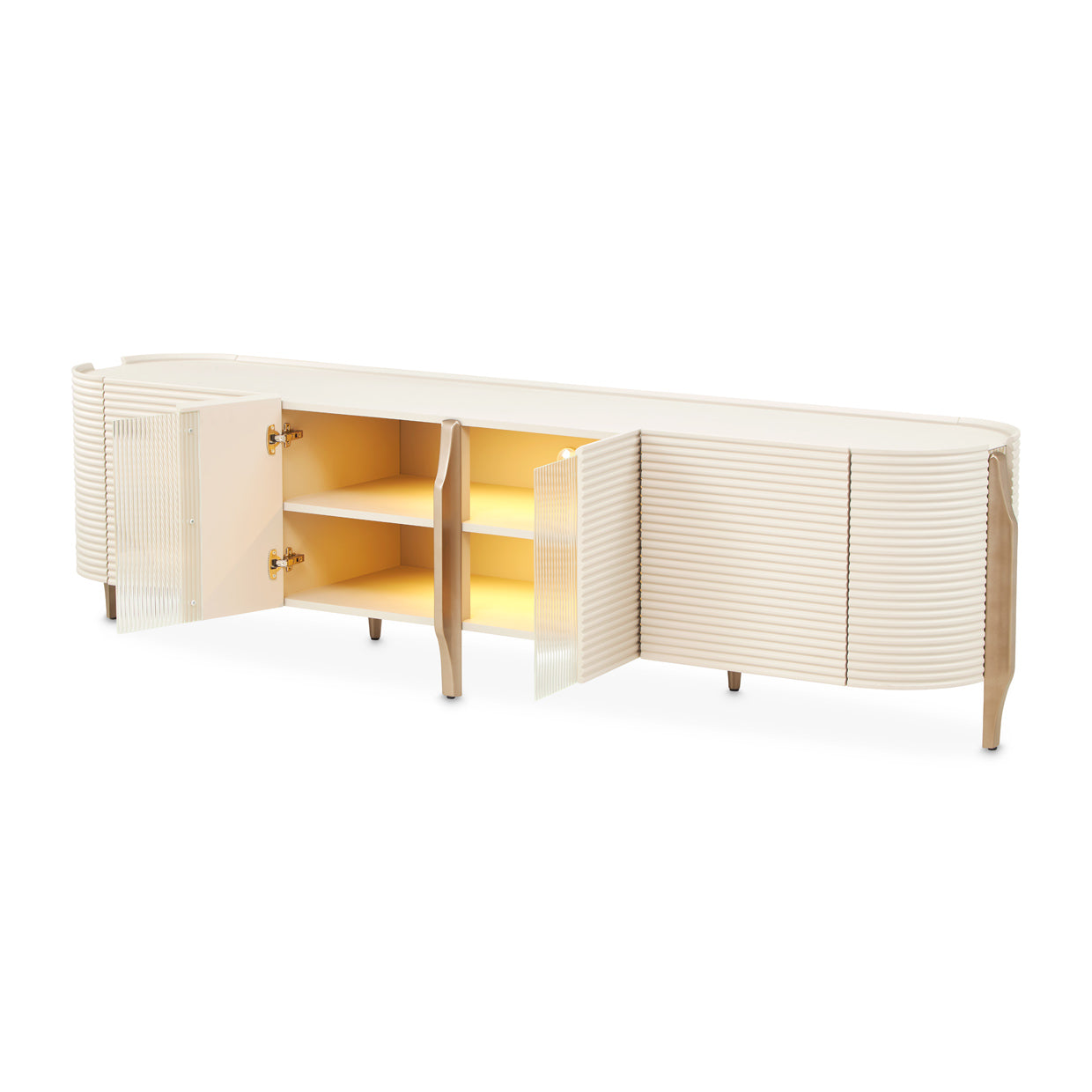 Mod Dream Media Cabinet - Rich Champagne