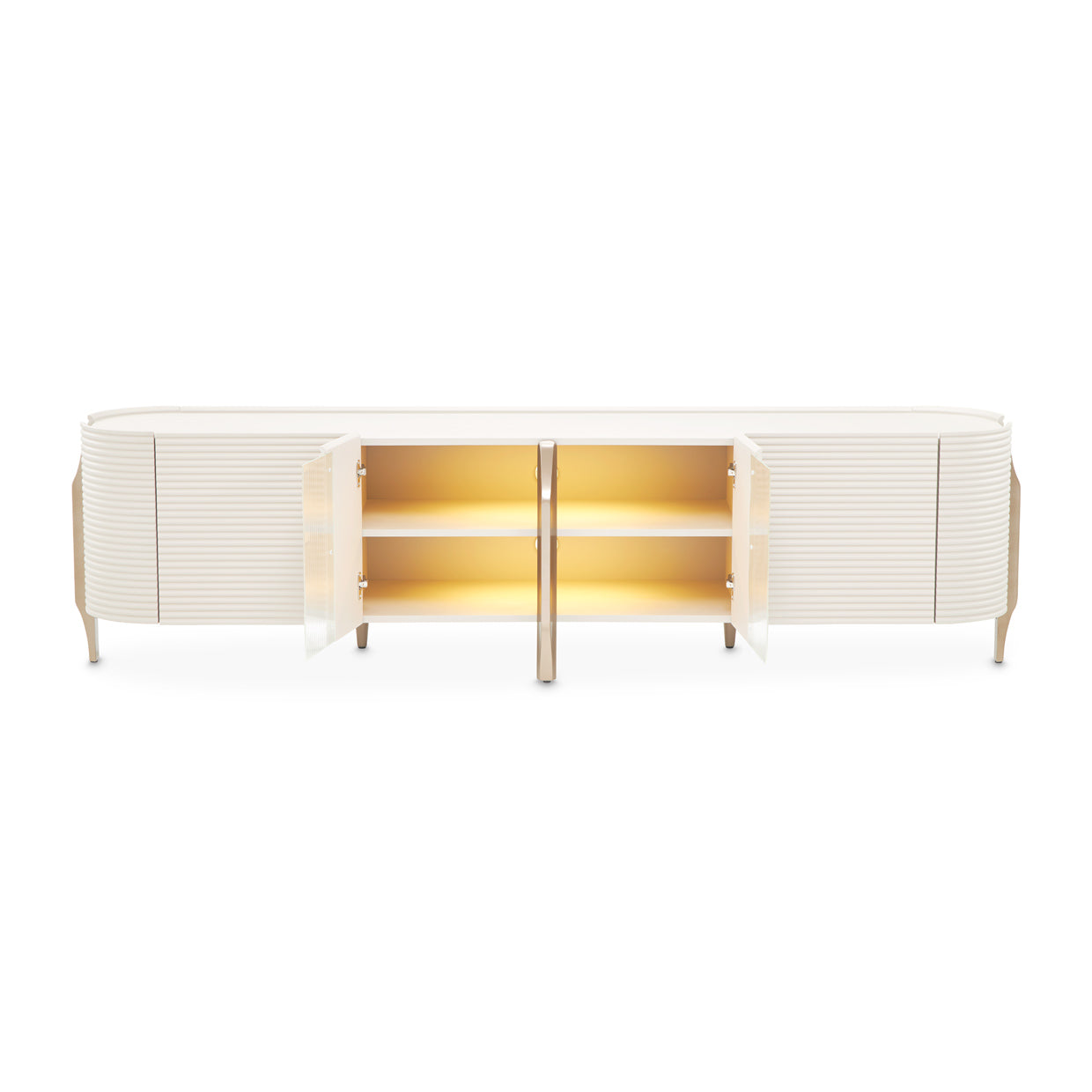 Mod Dream Media Cabinet - Rich Champagne
