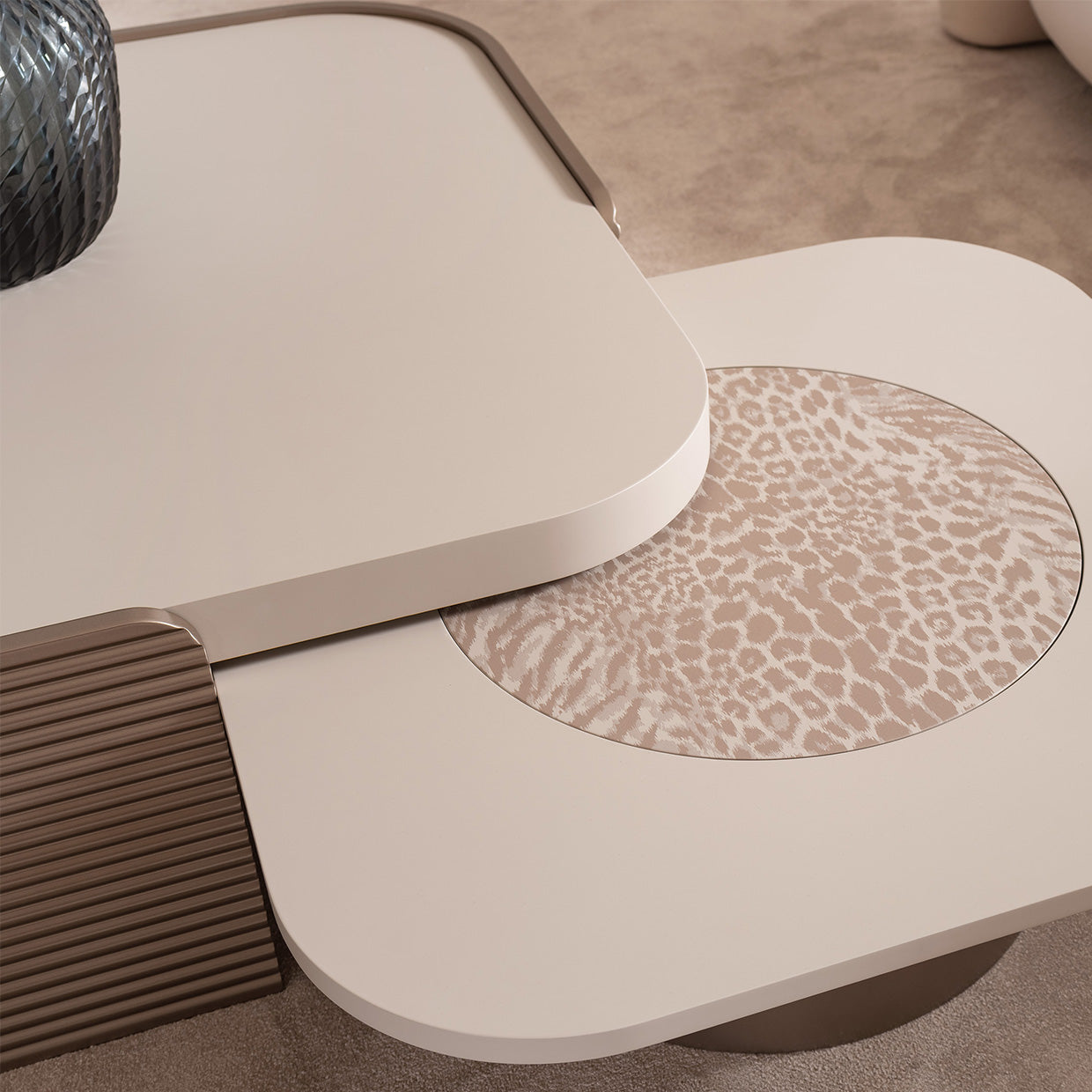 Mod Dream Tall Cocktail Table - Rich Champagne
